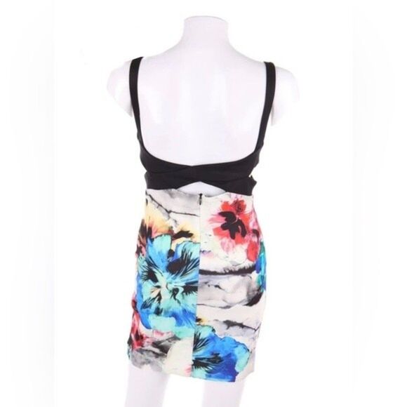 Zara Cut Out Hawaiian Mini Dress Size M - Picture 2 of 8